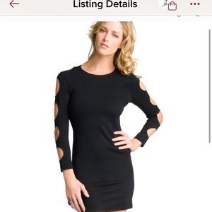 Alice and Olivia Cutout Sleeve mini dress